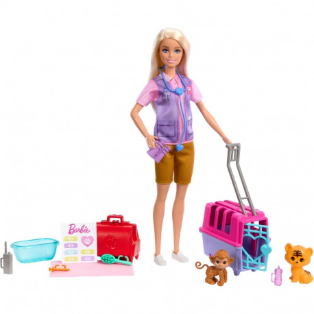 Mattel Barbie Careers Animal Rescue & Recover Playset Doll
