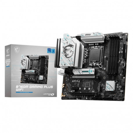 emaplaat B760M GAMING PLUS WIFI, must/hõbedane