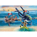 PLAYMOBIL 71419 Pirates Fighting the Giant Octopus, construction toy