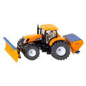 SIKU SUPER tractor with clearing blade and spreader, model vehicle