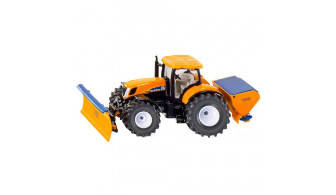 SIKU SUPER tractor with clearing blade and spreader, model vehicle