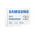 SAMSUNG PRO Endurance 32 GB microSDHC (2022), memory card (white, UHS-I U1, Class 10, V10)
