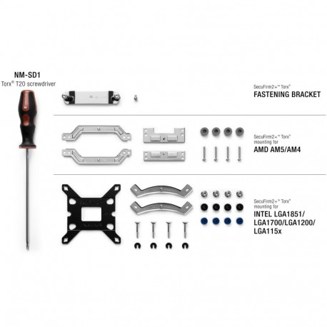 Noctua NM-M1-MP78, mounting/mounting (silver)