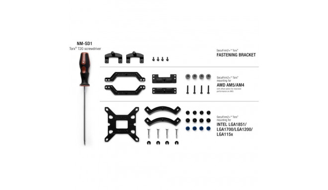 Noctua NM-M1-MP83, mounting/mounting (silver)