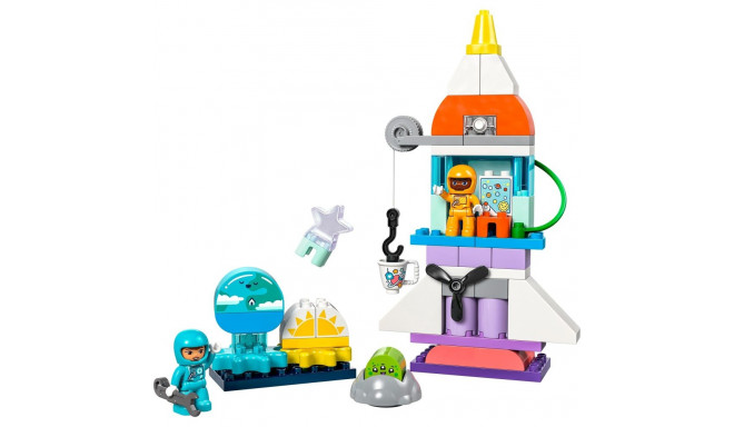 LEGO 10422 DUPLO 3-in-1 space shuttle for many adventures, construction toy