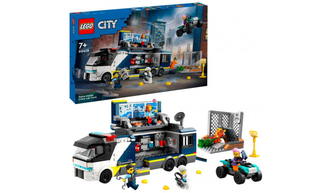 LEGO 60418 City Police Truck with Laboratory, construction toy