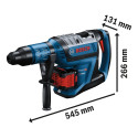 Bosch cordless hammer drill BITURBO GBH 18V-45 C Professional (blue/black, 2x battery ProCORE18V 12.