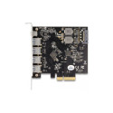 DeLOCK PCI Express x4 card for 1 x USB Type-C + 4 x USB Type-A, interface card