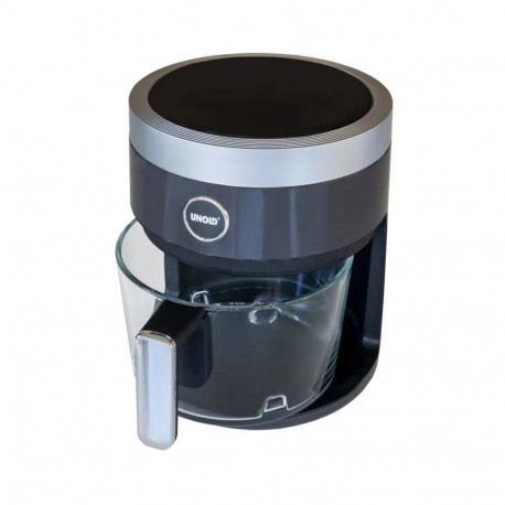 Klaasist õhufritüür 1200W korv 3,5l, must/läbipaistev