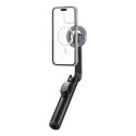 Selfi-statiiv, Selfie Stick Tripod MagFit, must, bluetooth, MagSafe magnetkinnitusega, S570W, Spigen