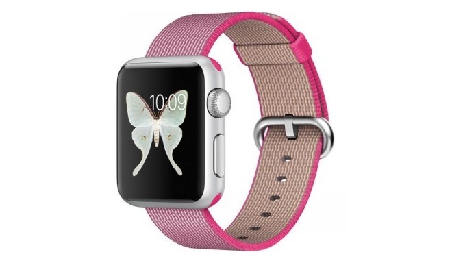 Apple Watch 38mm silver Sports Band pink