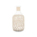 Bottle Decorative White Transparent Glass Rope 18 x 38 cm (4 Units)