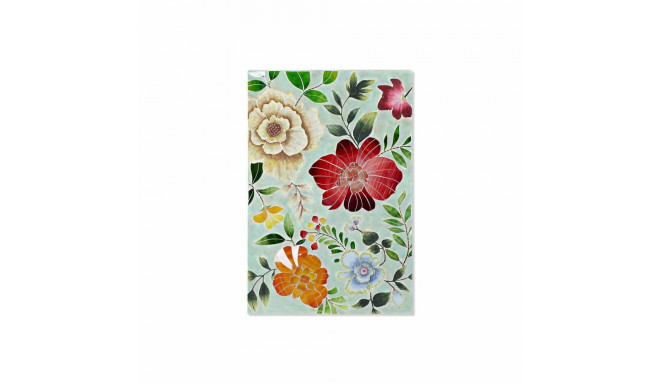 Canvas DKD Home Decor Multicolour Flowers 80 x 4 x 120 cm (1 Unit)