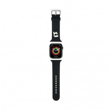Karl Lagerfeld 3D Rubber Karl Head NFT - Pasek do Apple Watch 42/44/45/49 mm (czarny)
