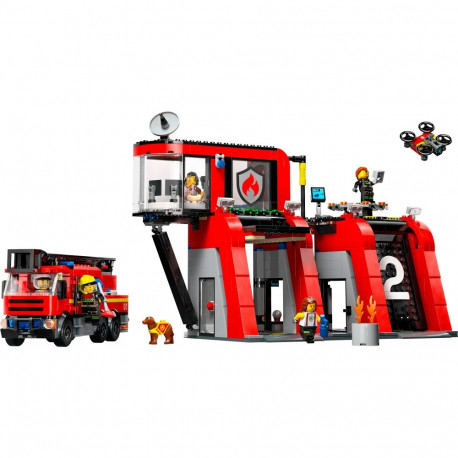 City tuletõrjejaam 60414 koos redelautoga