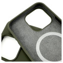 Evelatus Premium Magsafe Soft Touch Silikoonkate Apple iPhone 15 Pro Max Tume oliiv