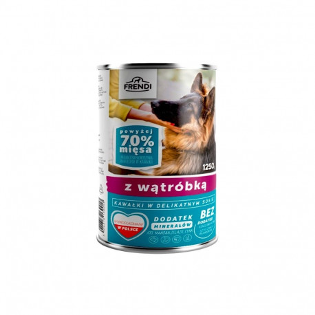 FRENDI with Liver chunks in delicate sauce - wet dog food - 1250g