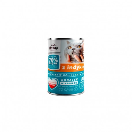 FRENDI with Turkey chunks in delicate sauce - wet cat food - 400g