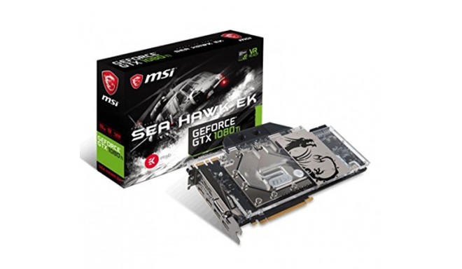 MSI GeForce GTX 1080 Ti Sea Hawk EK X - 11GB - HDMI DP DVI