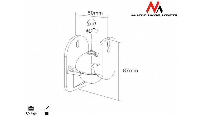 MC-526B audio bracket