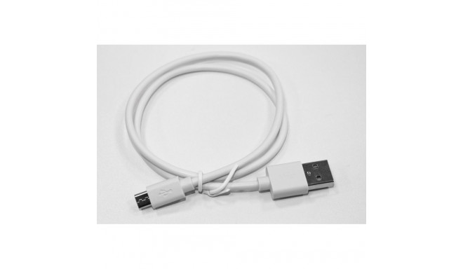 Universal charging cable Micro USB 2.0, 50cm, white