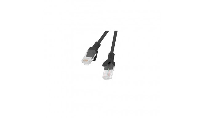 PATCHCORD CAT.6 UTP 1M BLACK FLUKE PASSED LANBERG