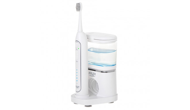 Adler | 2-in-1 Water Flossing Sonic Brush | AD 2180w | Rechargeable | For adults | Number of brush h