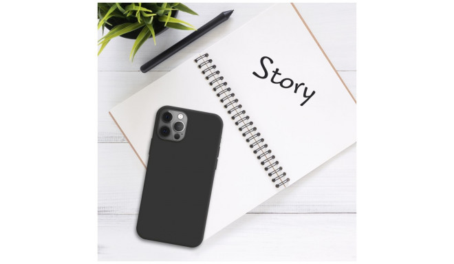 Fixed Story tagakülje kate Xiaomi Redmi Note 13 Pro/POCO M6 Pro kummist must