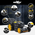 MoWox | 62V Excel Series Cordless Lawnmower | EM 5162 SX-Li | Mowing Area 900 m² | 4000 mAh | Batter