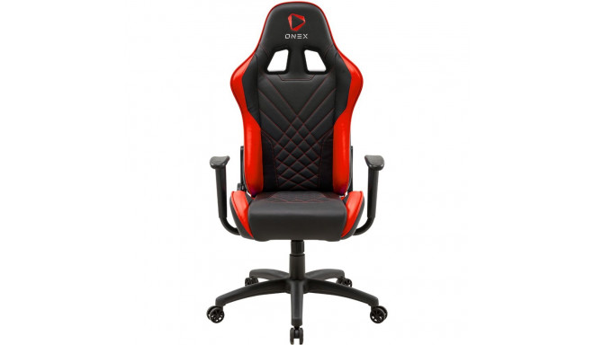 Onex PVC; Nylon caster; Metal | Onex | Gaming chair | GX220 AIR Series | Black/Red