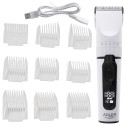 Adler | Hair Clipper with LCD Display | AD 2839 | Cordless | Number of length steps 6 | White/Black