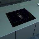 CATA | AS 600 | Induction hob with built-in hood | Number of burners/cooking zones 4 | Touch | Timer