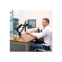 Fellowes arm for 2 monitors -  Platinum black | Fellowes