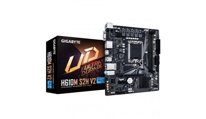 Gigabyte | H610M S2H V2 1.0 | Protsessoripere Intel | Protsessoripesa LGA1700 | DDR5 DIMM | Toetatud