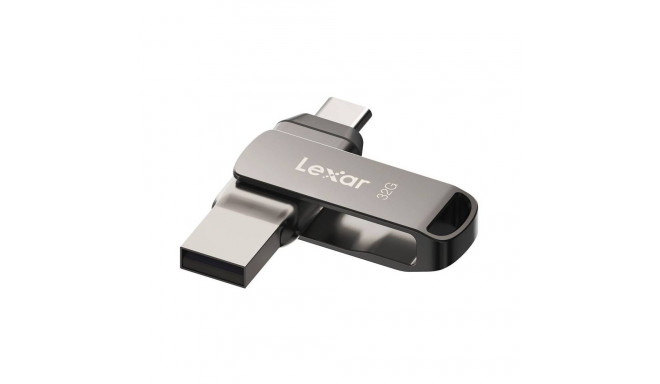 Lexar | 2-in-1 Flash Drive | JumpDrive Dual Drive D400 | 32 GB | USB 3.1 | Grey