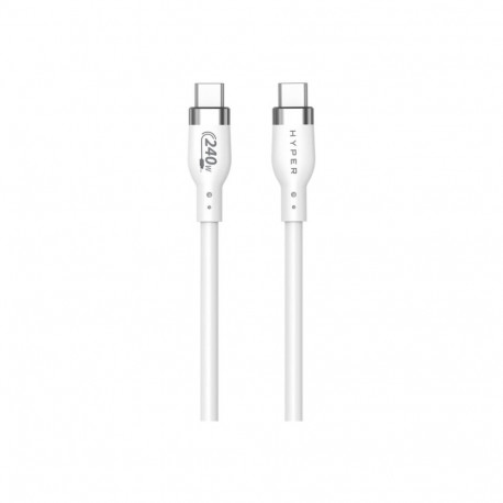Hyper 1M silikoon 240W USB-C laadimiskaabel USB-C–USB-C