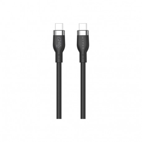 Hyper 2M silikoon 240W USB-C laadimiskaabel USB-C–USB-C