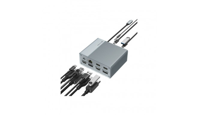 Hyper | HyperDrive GEN2 12-in-1 USB-C dokkimisjaam | Ethernet LAN (RJ-45) porte 1 | HDMI portide arv