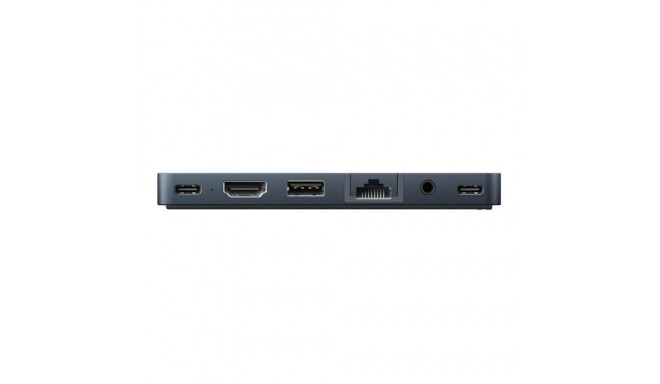 Hyper | HyperDrive Dual USB-C TB Compatible 7-in-2 Hub with universal USB-C ext Adaptor for MacBook 