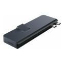 Hyper | HyperDrive Dual USB-C TB Compatible 7-in-2 Hub with universal USB-C ext Adaptor for MacBook 