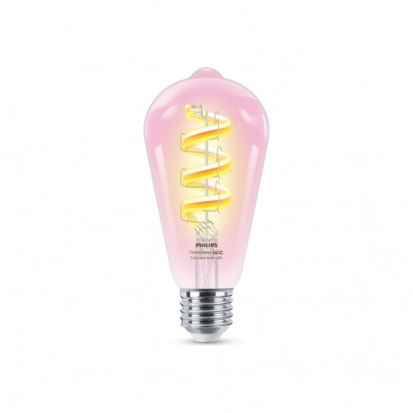 Philips nutikas Wi-Fi-hõõgniidiga lamp ST64 470Lm RGB E27 6.3W RGB-valgus Bluetooth, Wi-Fi, läbipais