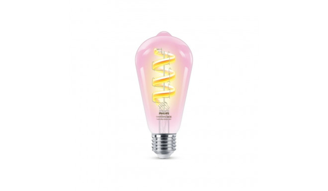 Philips nutikas WiFi filament-lambipirn läbipaistev ST64 RGB | E27 | 6.3 W | täisvärvides