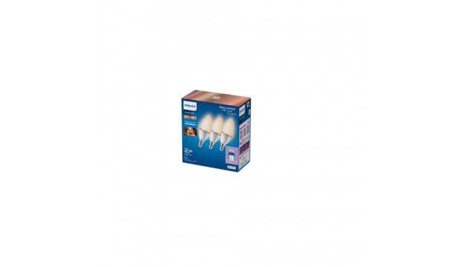 Philips Smart WiFi Candle C37, 3pcs pack | E14 | 4.9 W | Tunable White
