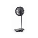 Gembird | TA-WPC10-LEDFAN-01 Desktop Fan With Lamp And Wireless Charger | N/A | Phone or tablet with
