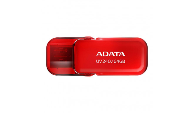 ADATA UV240 64 GB USB 2.0 punane USB-mälupulk
