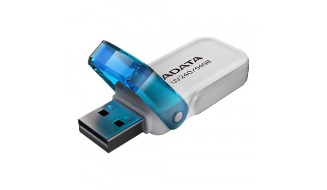 ADATA | USB Flash Drive | UV240 | 64 GB | USB 2.0 | White