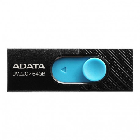 ADATA | USB Flash Drive | UV220 | 64 GB | USB Type-A | Black/Blue