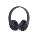 Gembird | BHP-LED-01 | Stereo Headset with LED Light Effects | Bluetooth | On-Ear | Wireless | Black