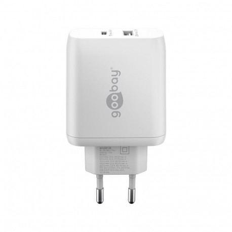 Goobay USB-C PD kiirlaadija 65412 kaheportiline 45W