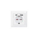 Digitus | Safety Plug for Flush Mounting with 1 x USB Type-C, 1 x USB A